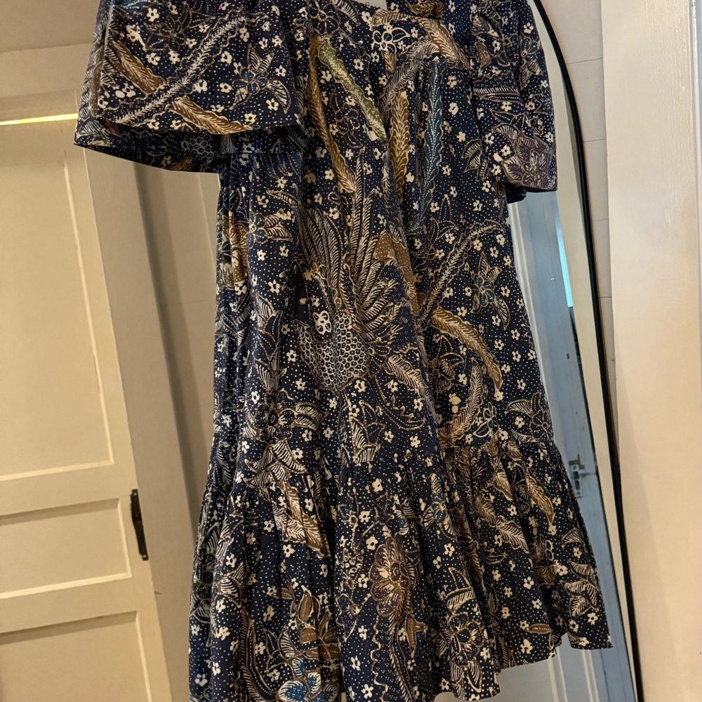 Cara Cara Navy and Gold Mini Dress - Picture 3 of 4